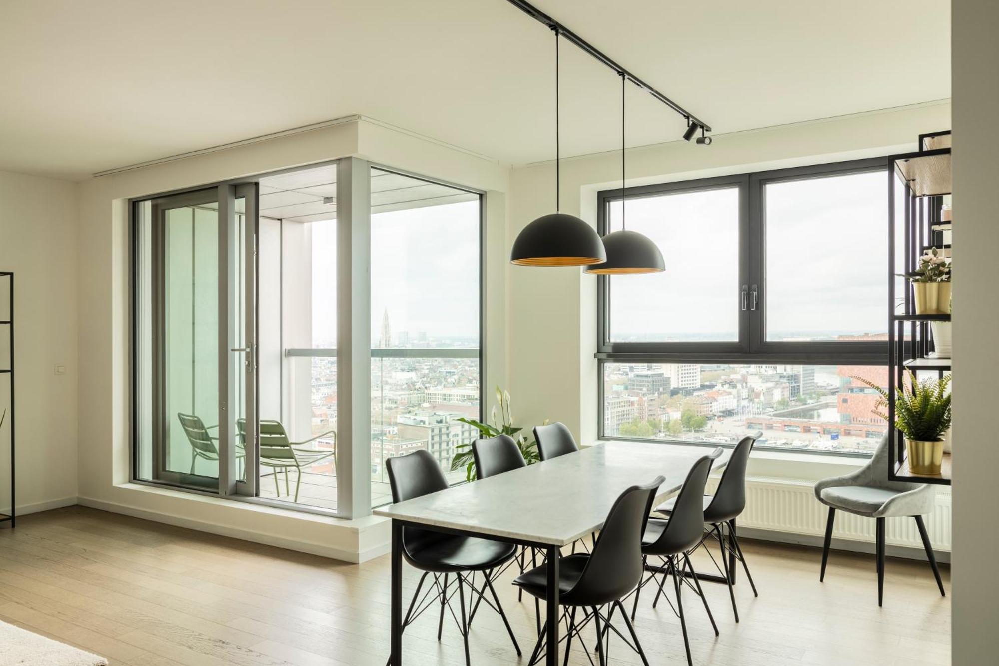 Apartment Uniek - Mooiste En Hoogste Uitzicht Op Antwerpen! - Incl Gratis Parking *