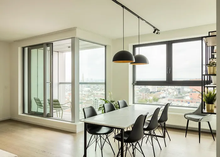 Uniek Appartement - Mooiste En Hoogste Uitzicht Op Antwerpen! - Incl Gratis Parking