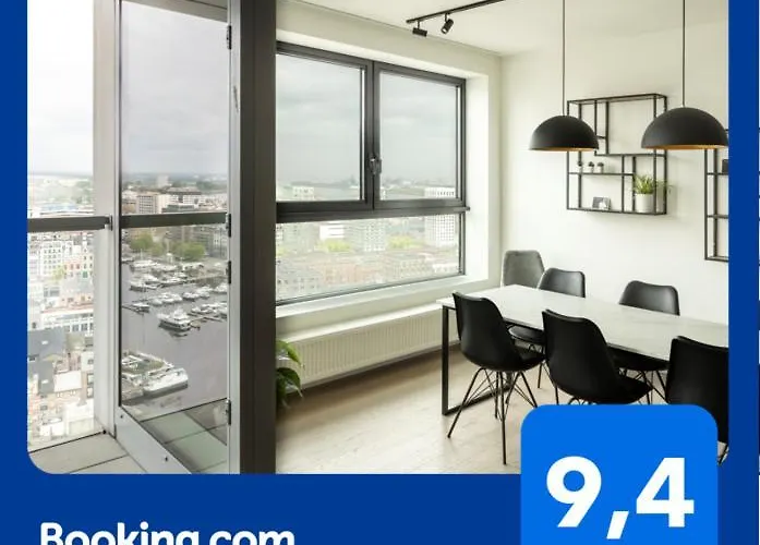 Uniek Appartement - Mooiste En Hoogste Uitzicht Op Antwerpen! - Incl Gratis Parking
